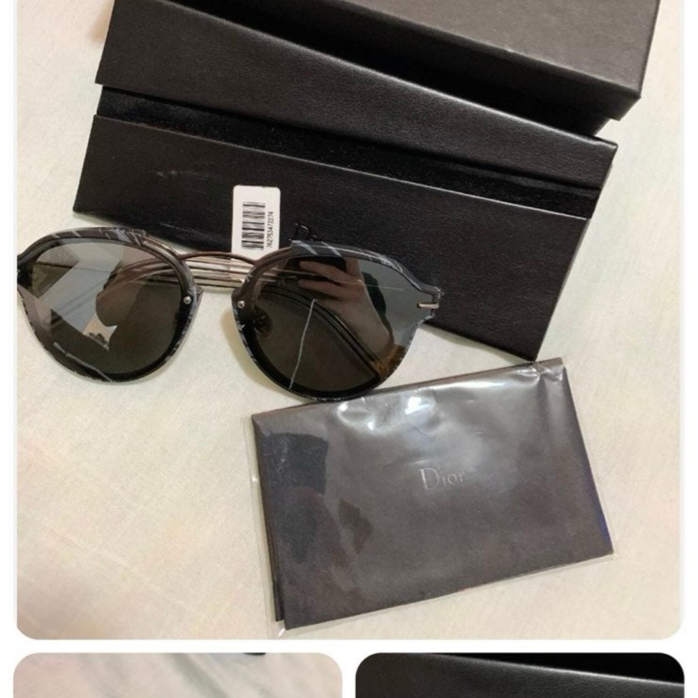 Dior Black Sunglasses with Dark Lenses